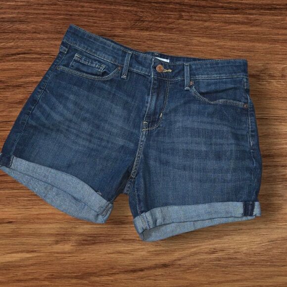 Levi's Cuffed Denim Mid Rise Shorts - Picture 1 of 5